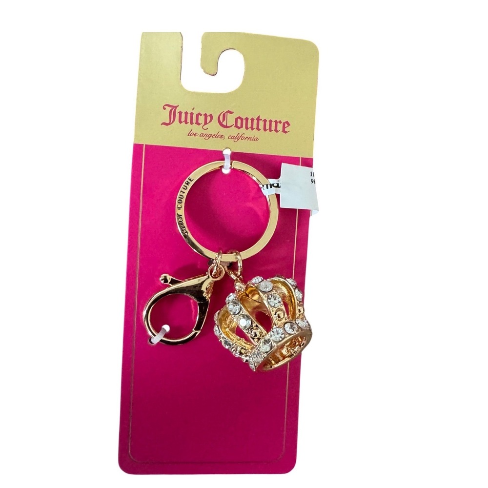 Juicy Couture Gold Tone Crown Charm Bag‎ NWT